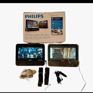 Philips 9" Portable Widescreen Car Dual DVD Players